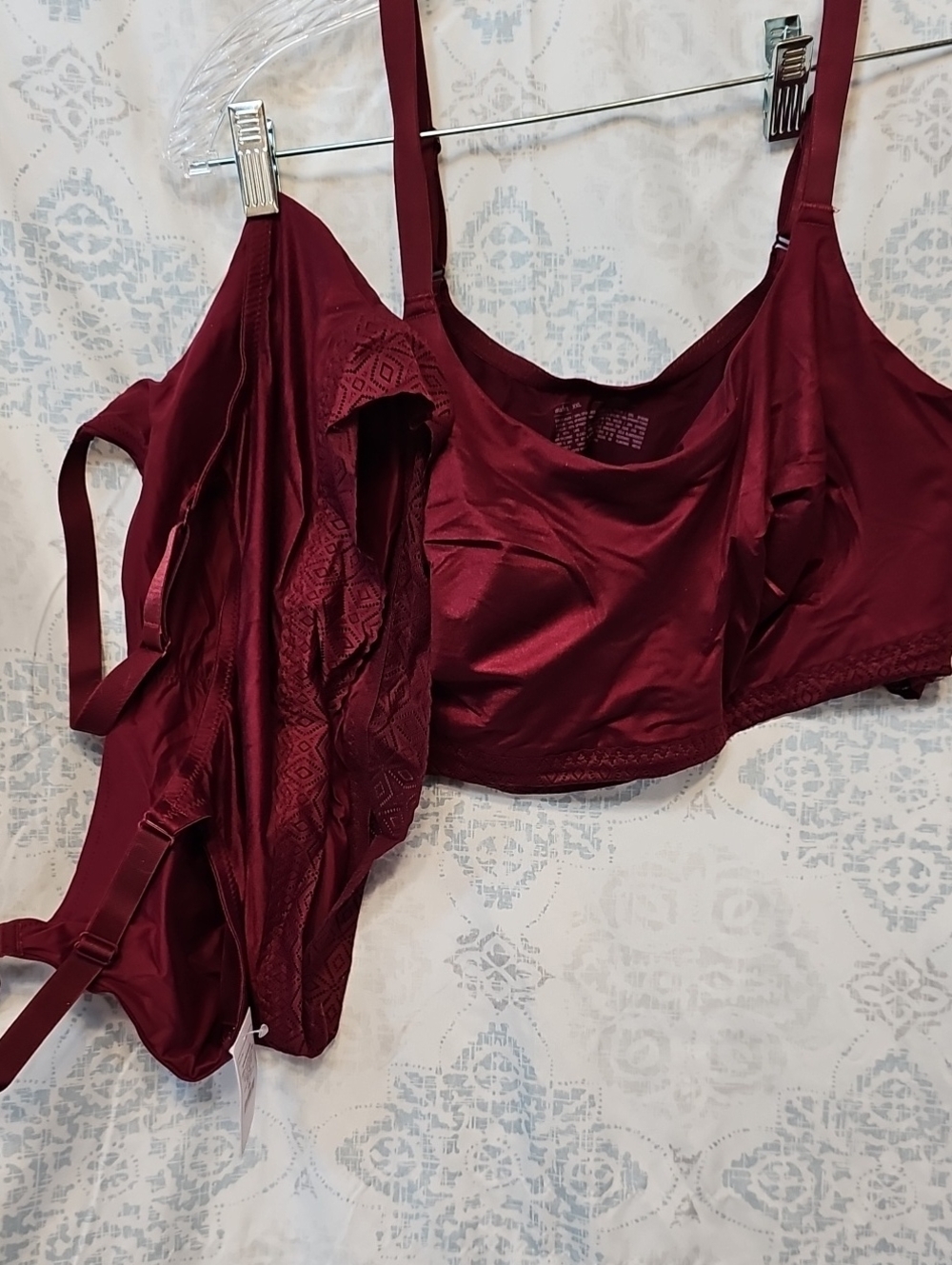 Auden 2 Pack- Deep Burgundy Full Coverage Bras